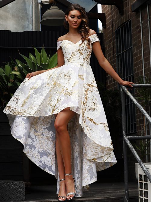 JX3066-GoldIvory Jadore Bridesmaid Dress