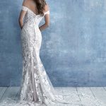 Off-Shoulder Cap Sleeves Wedding Dress Allure Bridals 9704