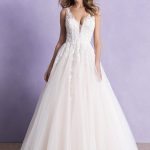 ballgown lace appliques and crystal beading 3358 Allure Romance