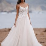 Scoop Neckline Wedding Dress 3503 Allure Romance