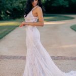 F240 Wilderly Bridal Illusion Back Wedding Dress