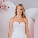 G255 unique ballgown a beaded sweetheart bodice and a full tulle skirt