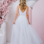 G303L LINED Elegant soft tulle skirt with delightful lace and straps