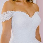 off-shoulder strap PR-851 Debutante Gowns