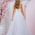 v-neckline PR-856 Debutante Gowns