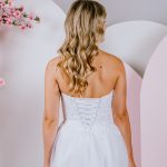 Modern floral lace PR-859 Debutante Gowns
