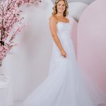 Modern floral lace PR-859 Debutante Gowns