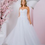 strapless sweetheart PR-907B Debutante Gowns