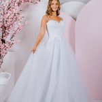 strapless sweetheart PR-907B Debutante Gowns