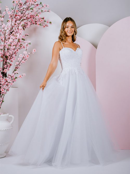 strapless sweetheart PR-907B Debutante Gowns