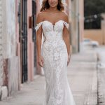 9962 Allure Bridals Floral Lace Wedding Dress