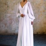 Wilderly Bridal 70s silhouette Weding Dress