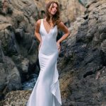 Bow at the Back Wedding Dress