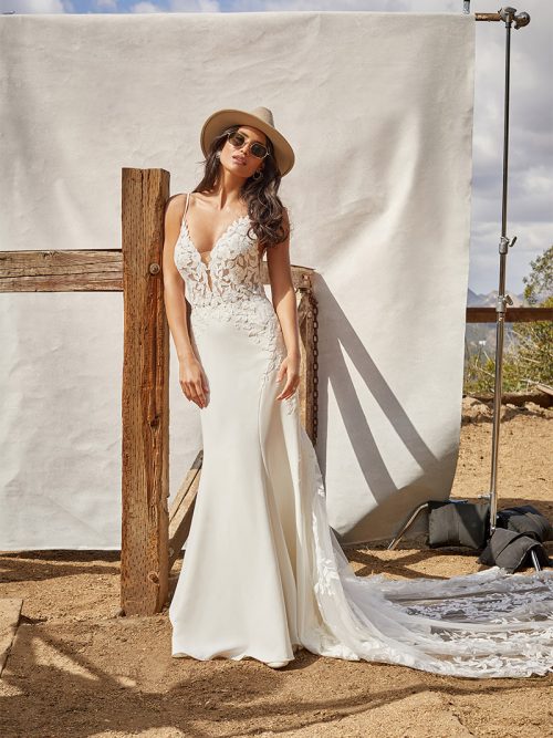 MJ861 'Kalani' Madison James stretch crepe Dress