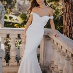 Stretch crepe Wedding Dress - R3653 Allure Romance