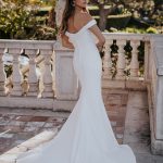 Stretch crepe Wedding Dress - R3653 Allure Romance