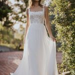 R3655 Allure Romance squared neckline Wedding Dress