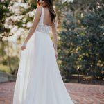 R3655 Allure Romance squared neckline Wedding Dress
